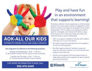 AOK Program and Parents for Children’s Mental Health Supports